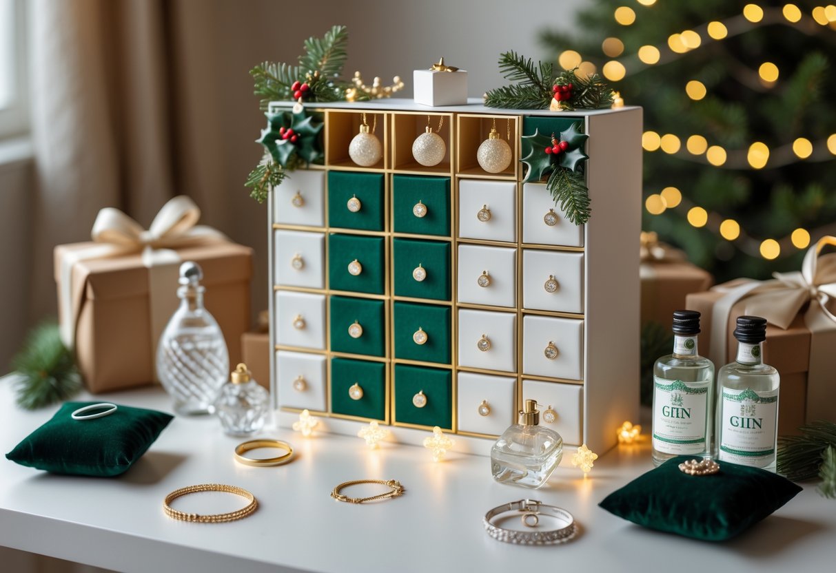 Den perfekte julekalender til hende der elsker smykker og gin